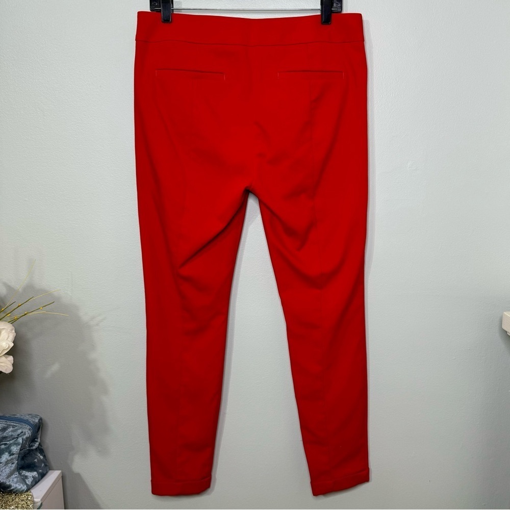 LOFT Marisa Skinny Ankle Pant Red Dress Pants Size 8 - Picture 4 of 10